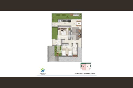 Casa de condomínio à venda com 116m², 3 quartos e 2 vagas