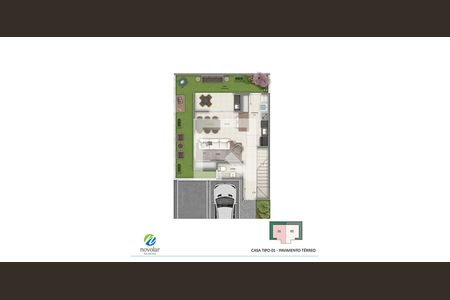 Casa de condomínio à venda com 80m², 2 quartos e 2 vagas