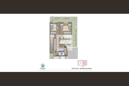 Casa de condomínio à venda com 80m², 2 quartos e 2 vagas