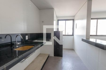 Cozinha de apartamento à venda com 1 quarto, 39m² em Funcionários, Belo Horizonte