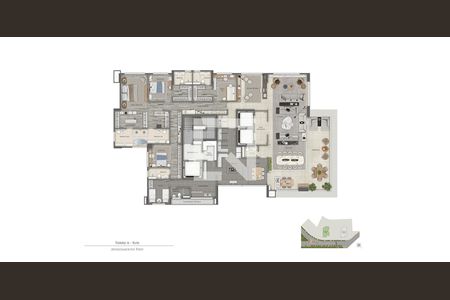 Apartamento à venda com 288m², 4 quartos e 4 vagas