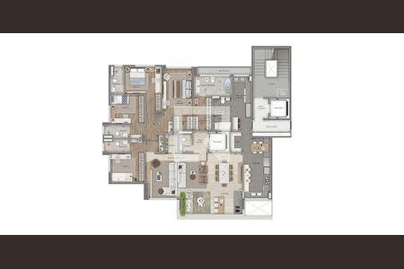 Apartamento à venda com 201m², 4 quartos e 3 vagas