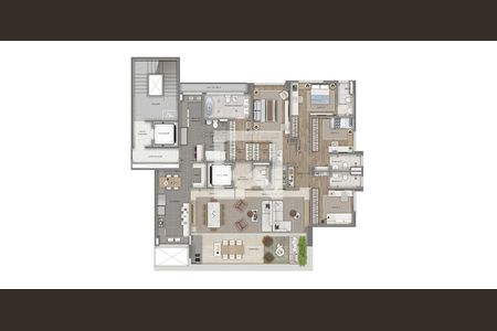 Apartamento à venda com 201m², 4 quartos e 3 vagas