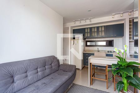 Sala e Cozinha de apartamento para alugar com 2 quartos, 45m² em Vila Valparaíso, Santo André