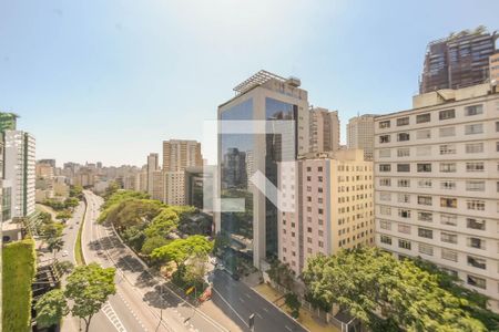 Vista da Sala de apartamento à venda com 1 quarto, 50m² em Bela Vista, São Paulo