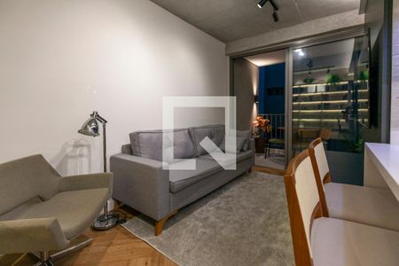 Sala/Cozinha de apartamento para alugar com 1 quarto, 55m² em Perdizes, São Paulo