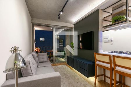 Sala/Cozinha de apartamento para alugar com 1 quarto, 55m² em Perdizes, São Paulo