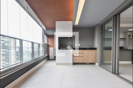 Varanda Gourmet  de apartamento para alugar com 3 quartos, 131m² em Brooklin, São Paulo