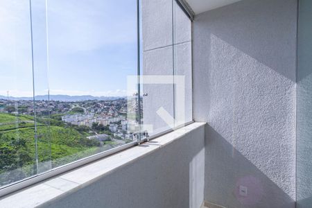 Varanda da sala  de apartamento à venda com 2 quartos, 62m² em Manacás, Belo Horizonte