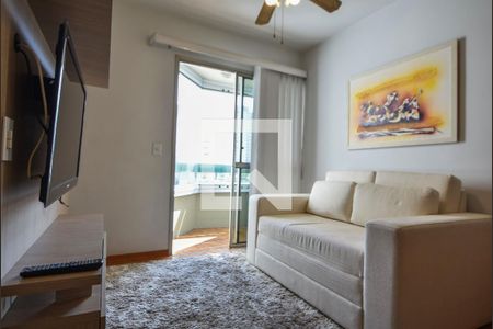 Sala de Estar  de apartamento à venda com 2 quartos, 65m² em Brooklin Novo, São Paulo