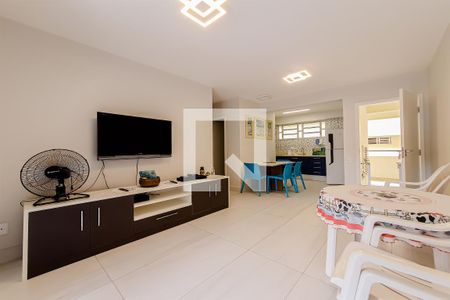 Sala de TV de apartamento para alugar com 3 quartos, 80m² em Jardim Três Marias, Guarujá