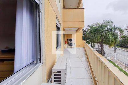 Varanda da Sala de apartamento para alugar com 3 quartos, 80m² em Jardim Três Marias, Guarujá