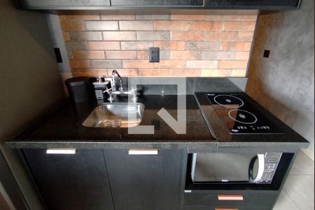 Sala/Cozinha integrados de apartamento para alugar com 1 quarto, 30m² em Pinheiros, São Paulo