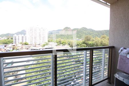 Varanda com vista de apartamento à venda com 1 quarto, 40m² em Jacarepaguá, Rio de Janeiro