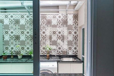 Vista da Sala de apartamento para alugar com 2 quartos, 70m² em Vila Valparaíso, Santo André