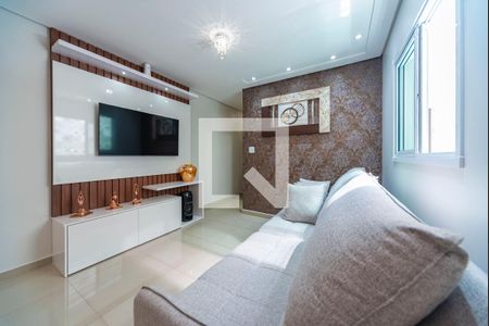 Sala de apartamento para alugar com 2 quartos, 70m² em Vila Valparaíso, Santo André