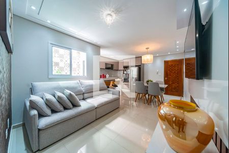 Sala de apartamento para alugar com 2 quartos, 70m² em Vila Valparaíso, Santo André