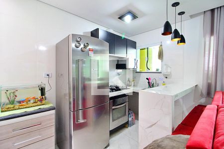 Sala/Cozinha de casa à venda com 2 quartos, 90m² em Vila Camilopolis, Santo André