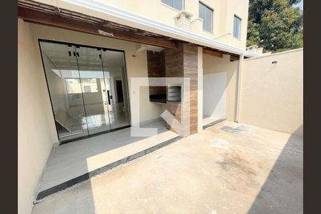 Espaço Gourmet / Área externa de casa à venda com 3 quartos, 99m² em Santa Branca, Belo Horizonte