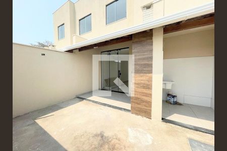 Espaço Gourmet / Área externa de casa à venda com 3 quartos, 99m² em Santa Branca, Belo Horizonte