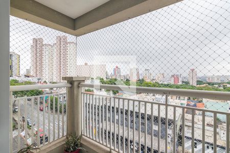 Varanda de apartamento à venda com 3 quartos, 77m² em Vila Alzira, Santo André