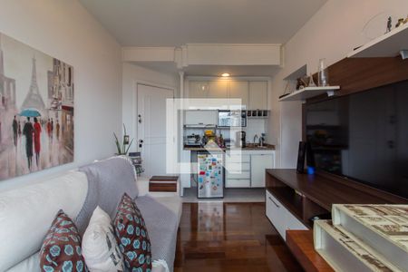 Sala/Cozinha de apartamento para alugar com 1 quarto, 37m² em Paraíso do Morumbi, São Paulo