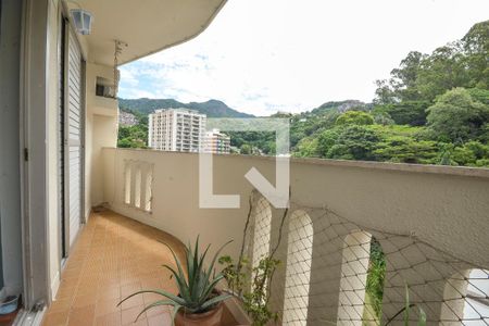 Varanda da Sala de apartamento para alugar com 3 quartos, 105m² em Cosme Velho, Rio de Janeiro