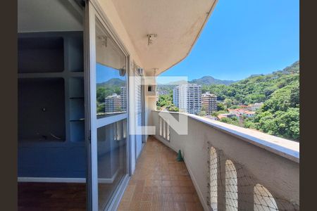 Varanda  de apartamento à venda com 3 quartos, 105m² em Cosme Velho, Rio de Janeiro