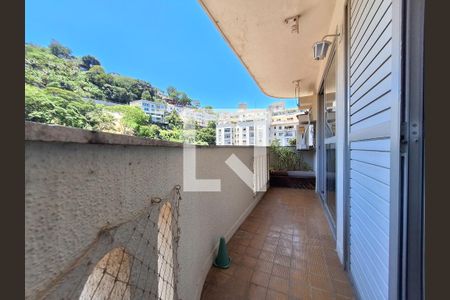 Varanda de apartamento para alugar com 3 quartos, 105m² em Cosme Velho, Rio de Janeiro