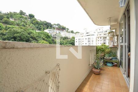 Varanda da Sala de apartamento para alugar com 3 quartos, 105m² em Cosme Velho, Rio de Janeiro