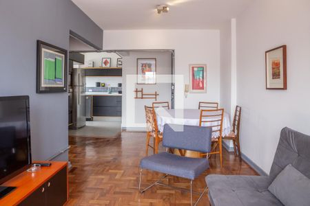 Sala de apartamento à venda com 1 quarto, 50m² em Vila Anglo Brasileira, São Paulo