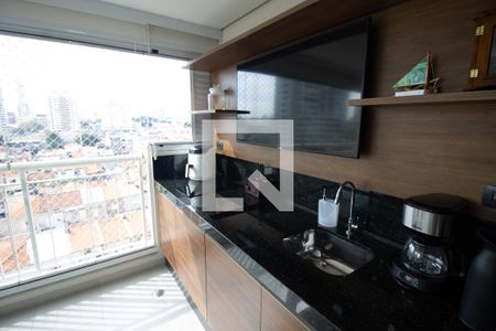 Varanda gourmet de apartamento à venda com 2 quartos, 70m² em Quarta Parada, São Paulo