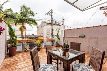 Varanda da Sala de casa à venda com 3 quartos, 145m² em Vila Humaita, Santo André