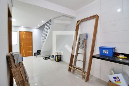 Sala/Cozinha de casa à venda com 2 quartos, 120m² em Vila Curuca, Santo André