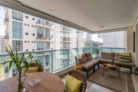 Varanda Gourmet de apartamento à venda com 3 quartos, 243m² em Alphaville Industrial, Barueri