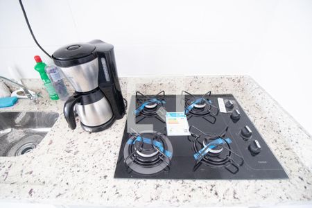 Cozinha - Cooktop de apartamento à venda com 1 quarto, 25m² em Vila Butantã, São Paulo