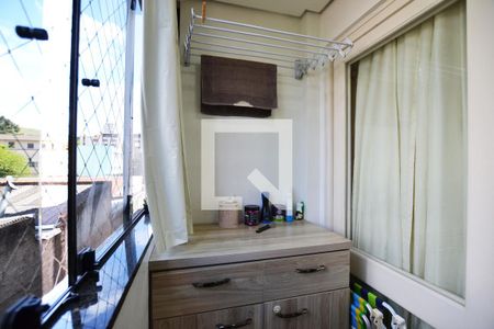 Varanda da Sala com churrasqueira de apartamento à venda com 2 quartos, 62m² em Nonoai, Porto Alegre