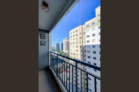 Varanda da Sala de apartamento para alugar com 1 quarto, 28m² em Brás, São Paulo