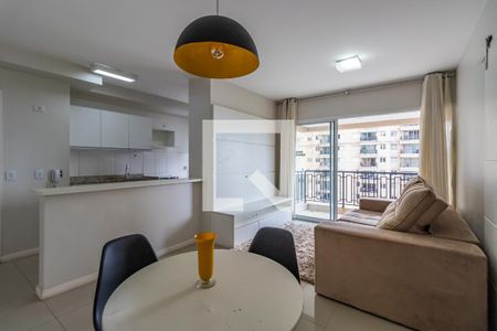 Sala de apartamento para alugar com 1 quarto, 53m² em Alphaville Conde Ii, Barueri