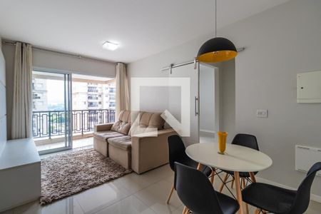 Sala de apartamento para alugar com 1 quarto, 53m² em Alphaville Conde Ii, Barueri