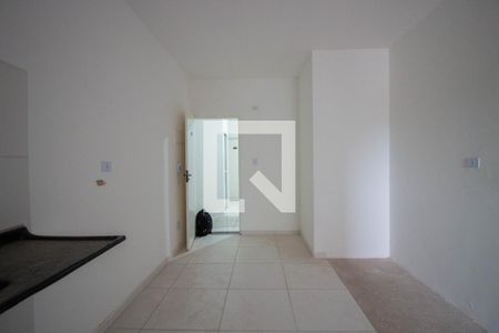 Sala-Cozinha de apartamento à venda com 1 quarto, 43m² em Vila Carmosina, São Paulo
