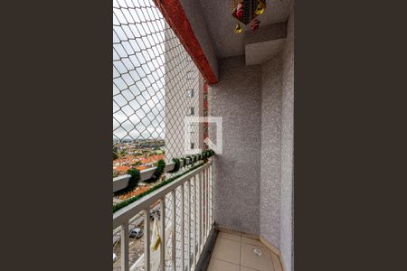 Varanda da Sala de apartamento à venda com 3 quartos, 57m² em Vila Homero Thon, Santo André