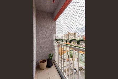 Varanda da Sala de apartamento à venda com 3 quartos, 57m² em Vila Homero Thon, Santo André