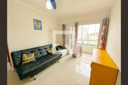 Sala de TV de apartamento para alugar com 1 quarto, 52m² em Guilhermina, Florianópolis