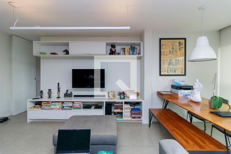 Sala de apartamento para alugar com 1 quarto, 67m² em Brooklin Paulista, São Paulo