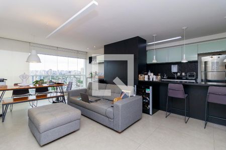 Sala de apartamento para alugar com 1 quarto, 67m² em Brooklin Paulista, São Paulo