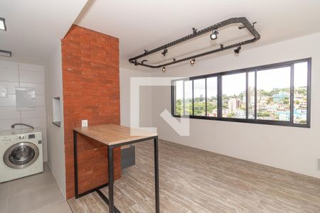 Sala  de apartamento para alugar com 1 quarto, 43m² em Jardim do Salso, Porto Alegre