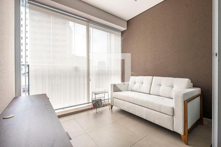 Sala/Cozinha - Varanda de apartamento para alugar com 1 quarto, 36m² em Sumaré, São Paulo