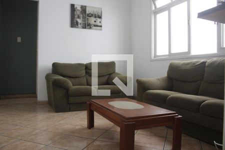 Sala de apartamento para alugar com 1 quarto, 53m² em Boa Vista, São Vicente