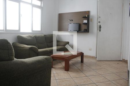Sala de apartamento para alugar com 1 quarto, 53m² em Boa Vista, São Vicente